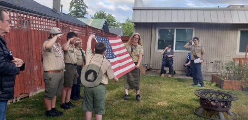 VETcare Celebrates Flag Day with Troop 7009